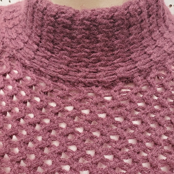 Halogen Cashmere Open Knit Sweater Med - Picture 3 of 6